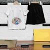 Designer Designer T Shirt بدلة الطفل تصميم ملابس الطفل 2pcs تي شيرت طباعة الحيوانات والسراويل القصيرة شحن مجاني حجم 90-150 سم منتج جديد Mar22