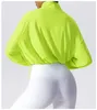 Trenchs pour femmes été course à séchage rapide Fitness crème solaire femmes fermeture éclair col montant lâche décontracté hauts de sport manteau en soie de glace