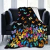 Mantas Manta de mariposa Mantas de franela ligeras y suaves Ropa de cama para cama Sofá Silla de viaje Decoración de dormitorio Regalos R230819