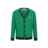 남자 스웨터 "고급 패션 : 단색 v- 넥 가디건 겨울 긴팔 따뜻한 스웨터 클래식 캐주얼 재킷"