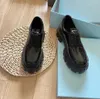 Designer Loafers Dress Shoes Black Leather Spring herfst Casual schoenen vrouwen klassieke muller schoenen zakelijke formele schoen dikke zolen mode loafer schoenen