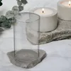 Candle Holders 3 Pcs Windproof Lampshade Supply Decorative Glass Shades Straight Hair Home Holder