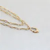 Chains Fashion Simple Noble Design Sense Of Personality Niche Chain Type Double-layer Necklace