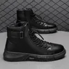 Boots Men's Motorcycle Comfortable Platform Mens Outdoor High Top Leather Fashion Waterproof Men Shoes 230818