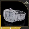 Montre pour hommes, excellente qualité, résistante à l'eau, glace concassée, Antique, Dign, Moisannite naturelle, véritable diamant, 100%