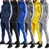 Herrspårar 2023 Spring Autumn Casual Sports Set Hooded Zipper Cardigan Hoodie and Sweatpants Two Piece Man Fashion Jogger