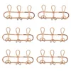 Hangers 6X Rattan Wall Hooks Kids Garments Organizer Rack Clothes Hat Hanging Hook Hanger Room Decor