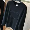 Kvinnors tröjor Avancerad version Kvinnor Frankrike Trendiga klädbrev Grafiska broderier Fashion Round Neck Hoodie Luxury Tees Hot Sale