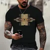 Camicia da uomo per camicie per maglietta maschile t-shirt 3d top vintage top vintage estate a manica corta oversize abbigliamento