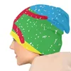 Berets Amazigh flag czapki czapki unisex zimowy dzianinowy kapelusz fajny dorosły Marokco Amazir Imazighen Hats Hats Outdoor Ski Cap