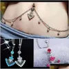 Navel Bell Button Rings Bohemia taille ketting riem buikring esmsy zwvhn hanger ringauniquestyle vrouwen y strass piercing bar bod dhpgq