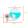 Kompakt aynalar banyo aynası kozmetik ayna 1x/3x büyütme vantuz ayarlanabilir makyaj aynası çift taraflı banyo aynası 230818