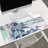 Mouse Pads Wrist Chinese Brush Painting Art Printing XXL Mouse Pad Accessory Large Computer Keyboard Mat Anime Cartoon R230819