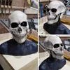 Maski imprezowe 1PCS Full Head Skull Mask Mouth można przenieść Halloween Horror Maska dla dorosłych Mask Haunted Hous