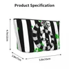 Косметические сумки на заказ Beetlejuice Sandworm Sag Sag для женщин фильма ужасов Tim Burton Makeup Organizer Beauty Storage Dopp Kit Box