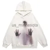 Sweats à capuche pour hommes Sweatshirts American Hands Printing Hoodies Femmes Couples Y2k Tops Sweat Streetwear Grunge Streetwear Femmes Goth Casual Loose Cloth J230818