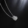 Chaînes En Gros Couleur Argent Pour Les Femmes De Mariage Noble Belle Mode Charme Élégant Joli Pendentif Chaîne Collier Bijoux