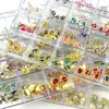 Nail Art Décorations 1Box Nail Art s Décorations Set 3D Cristal Nail Charms Diamant DIY Alliage De Luxe Bijoux Gem Manucure Accessoires Pièces 230818