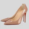 Original Box Women Designer Red-Bottoms Dress Shoes High Heels Womens Luxurys Patent Leather Pumps Lady Wedding 6 8 10 12 CM Heel