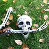 Andra evenemangsfestleveranser Halloween skelett falska huvud och händer sätter skrämmande skalle dekor spökade husdekoration 230818