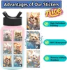 50PCS Cartoon Anime Cats Swimming Cats Graffiti Stickers for DIY Luggage Laptop Skateboard Motorcycle Bicycle Stickers