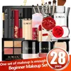 28 in 1 set di trucco per principianti, scatola regalo cosmetica per ragazze, dimensioni di viaggio portatili, scelta perfetta per regalo di compleanno, regalo di San Valentino