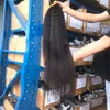 32 34 36 38 40 Inch Kinky Straight Bundles Brazilian Remy Hair Weave Bundles 3/4 Pcs Yaki Straight Natural Black Human Hair