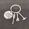 Keychains colhedas moda eu amo papai carroche de fenda chaveiro gadget cadeia chave pai 39s dia de presente cadeias de chaveiro grop grow smtnx