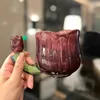 De nieuwste 13,5 oz Purple Tulip Handle Handle Ceramic Coffee Mug Cup, veel stijlkeuzes, ondersteuning van aanpassing van elk logo