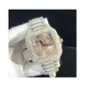 Diamonds Watch Luxe Carters Real met Igi-certificaat Roestvrij staal waterdicht skelet mechanisch automatisch horloge