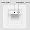 Wall Lamp 2W PIR Motion Detector Sensor Night Light Intelligent LED Stair Recessed Step Ladder Kitchen