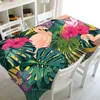 Table Cloth Tropical Printing Waterproof Table Tablecloth Rectangular Household Dining Room Table Cover Coffee Table Runner Tablecloth R230819