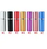 Aluminiumanodiserad kompakt Atomizer Fragrance Glass Scent-flaskor Travel Makeup Spray CE4J