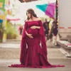 Dresses Mermaid Maternity Photography Props Dresses Lace Long Pregnancy Dress Ruffles Pregnant Women Maxi Maternity Gown for Photo Shoot