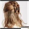 Клипсы для волос Женщины девочки геометрические зажимы с когтями краб -луна форма клип когти с твердым цветом аксессуары