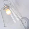 Vägglampa modern vit klar glas lampskärm sconce sovrum trappa loft ljus harts fågel heminredning belysning e27 110-240v