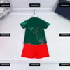 Kinderontwerper T-shirt Fierce Animal Print Baby Boy kledingpak 2-delige set polo en veter shorts gratis verzendgrootte 90-150 cm maart15