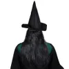 Maschere per feste Halloween Witch Latex Mask Terror Long Hair Cosplay Ball Ball Ghost House Chiesa Live Punts 230818