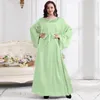 Ethnic Clothing Muslim Dress Women Basic Middle Eastern Turkey Solid Large Size Multi-color Robe Women's Abaya Party Dresses