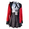 Cosplay Kakegurui Jabami Yumeko Costume Halloween Sayaka Joueur Compulsif Anime School Girl Jupe Plissée Uniforme Ensemble Complet 230818