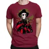 Herren-T-Shirts T-Shirt Übergroße Sommer Kurzarm Crew Crew Neck Top Maske Mann gedruckt trendy Streetwear atmungsaktiv