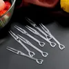 Forks 200Pcs Fruit Fork Cake Dessert Pick Children Snack Mini Party Festival Love Tableware Decoration Plastic Toothpick