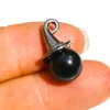 Halloween Hat 10mm Natural Crystal Stone Ball Pendant Amethyst Agate Charms for Necklaces for Women Men Jewelry Making