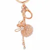 Chaveiros easya shinestone opala vaso de chaveiro de cristal cadeias de bolsas de cristal anel women women saco charme llavero chy-2811