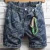 Men's Pants Fashion Brand Design Sense Embroidered Jeans Men's Summer New Loose Size Five Point Pants Men's Street Hip Hop Pants Z230819