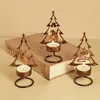 Ljusstakar Julhållare träd mittstycke Stand med te ljus romantiska tealight stativ för bröllopshemfester