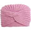 M615 Nieuwe herfst winter baby babykinderen gebreide hoed vaste kleur kinderen gekruiste tulband schedels pappen meisjes warme hoeden