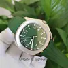 PPF Factory Mens Watch Perfect Versione 40mm 5167 Olive Green Dialtra 904L Orologi in acciaio Cal.324SC movimento trasparente orologio da polso da uomo automatico trasparente