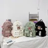 School Bags Kawaii Aesthetic Women Backpack Bag for Teen Girls Japanese Korean Rucksack Student Bookbags with Cute Accessor Mochila 230818