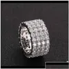 Band Rings Size 612 Men Women Engagement Iced Out 4 Rows Cz Gold Sier Love Diamond Luxury Nice Gift 7Uwl2 Rgcdz Drop Delivery Jewelry Dhdmq